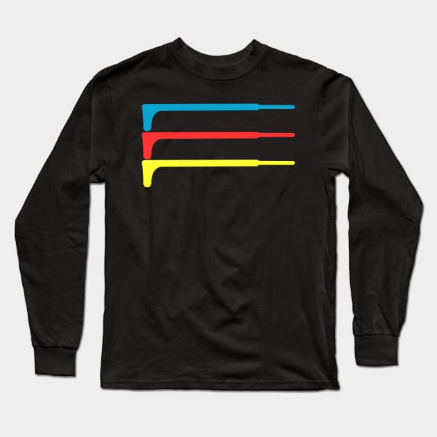 Telescoping Lightsabers Long Sleeve T-Shirt by gigglelumps